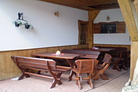 Ubytování v Romantickém penzionu u Tanvaldského Špičáku - posezení